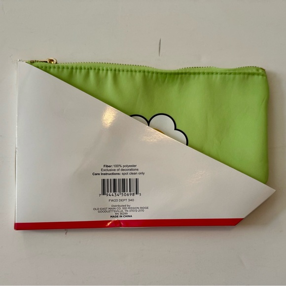 2pc Happy Flower Power Peace Love & Vibes Ladies T-Shirt& pouch Sz:L lilac/green - Picture 5 of 5